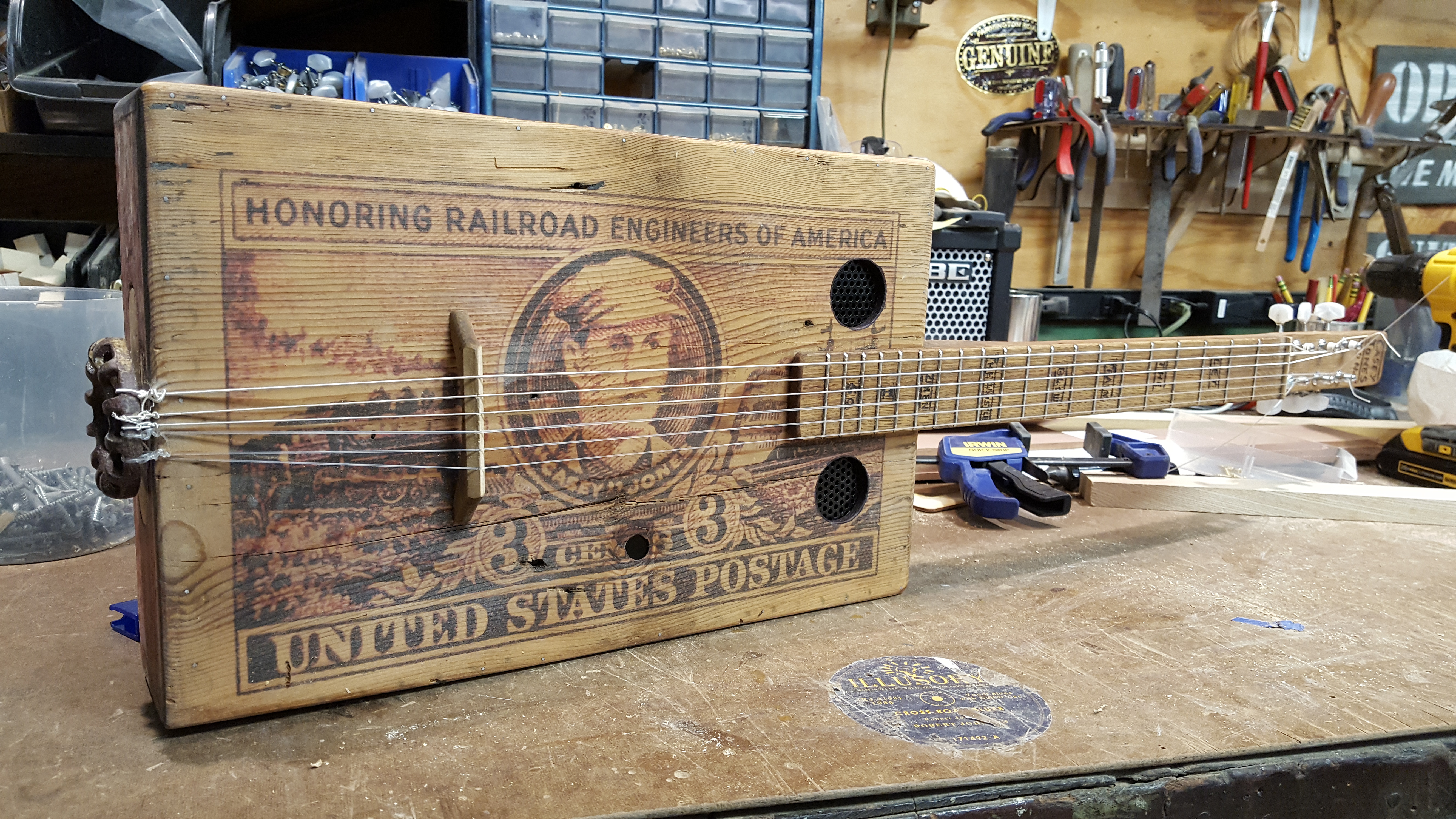 6-String Coke Crate Guitar