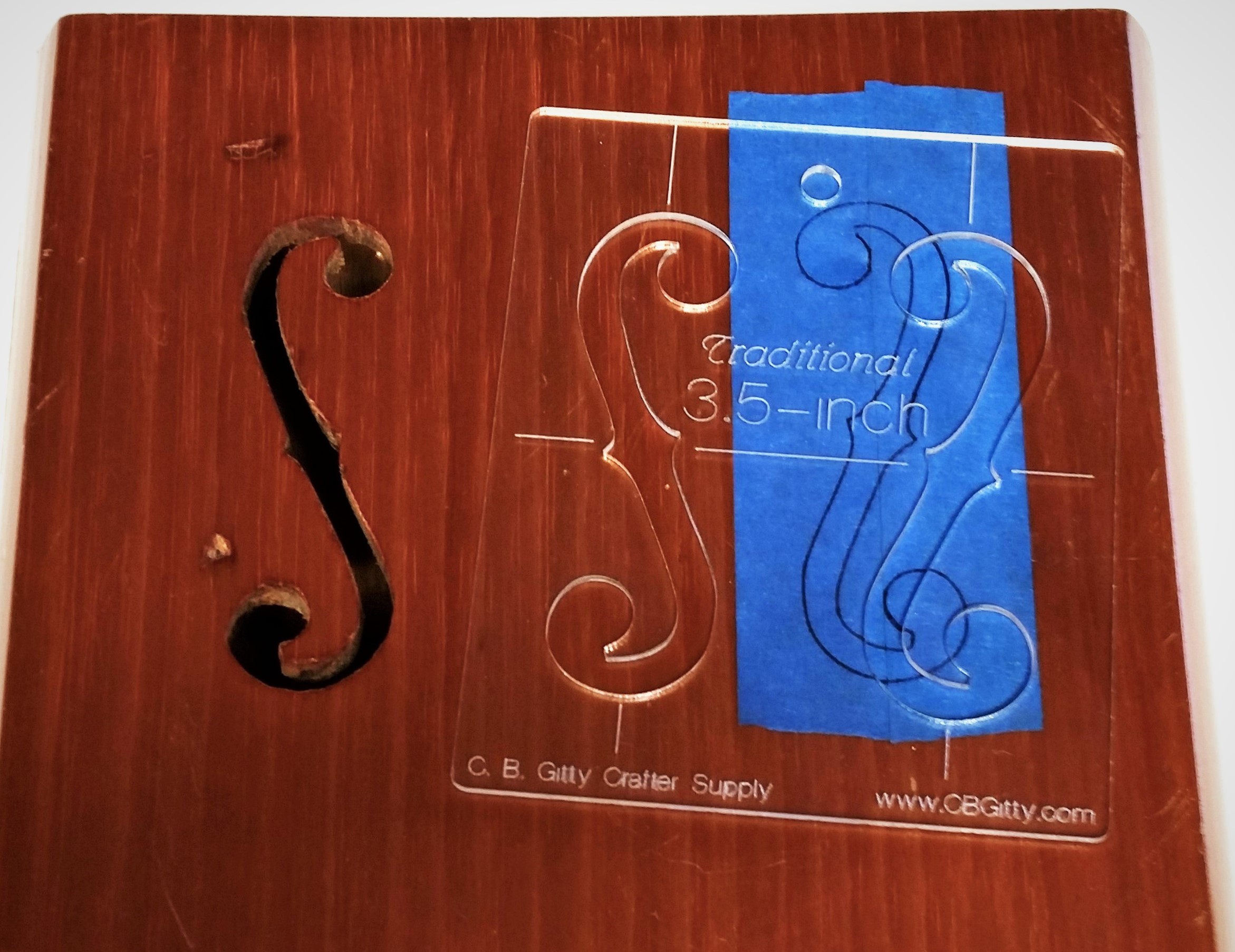 F-hole Stencil Templates