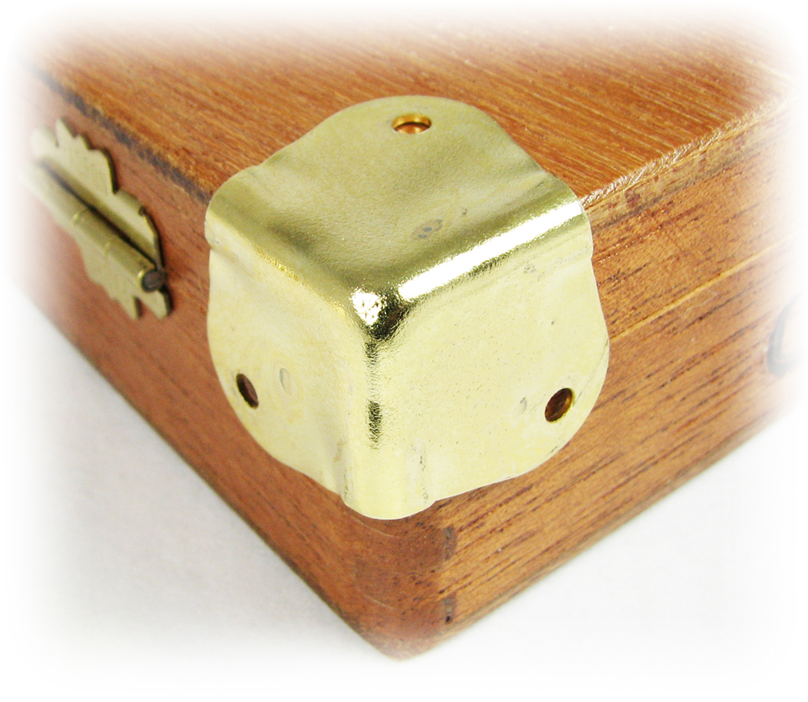 C. B. Gitty Square Brass-plated Box Corner