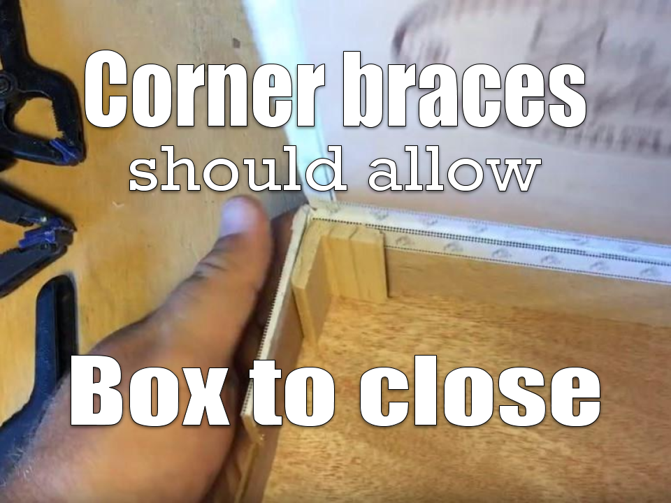 Corner molding dry-fit to inside box corner