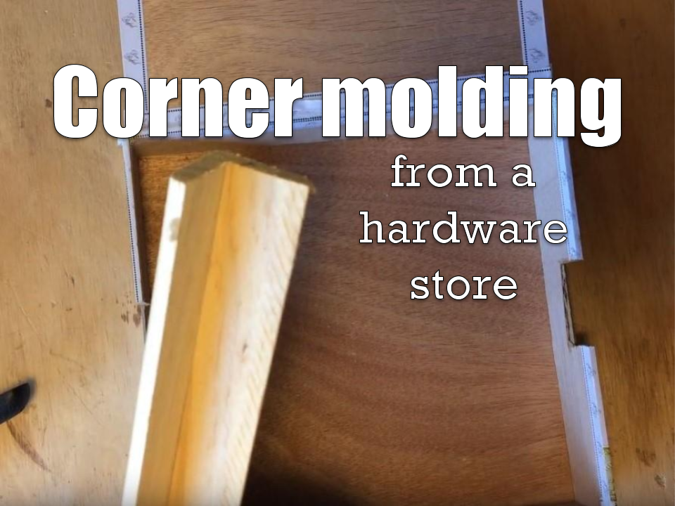 Corner molding from hardware store