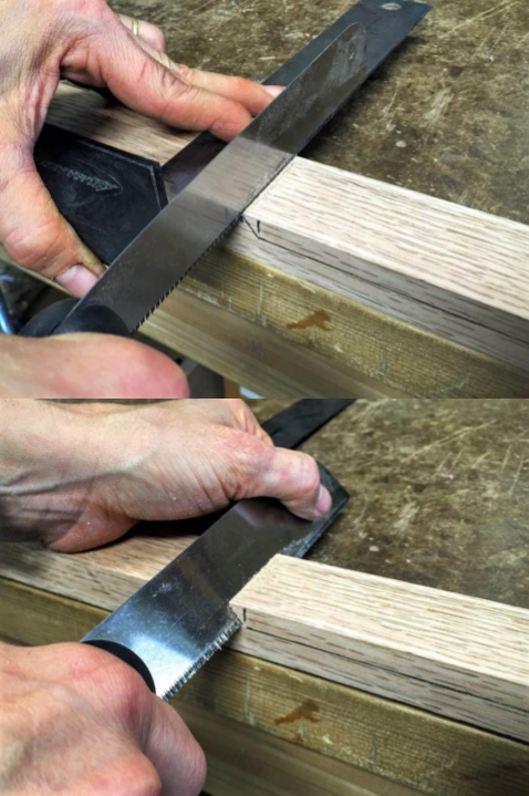 Cutting a straight cigar box guitar headstock 1