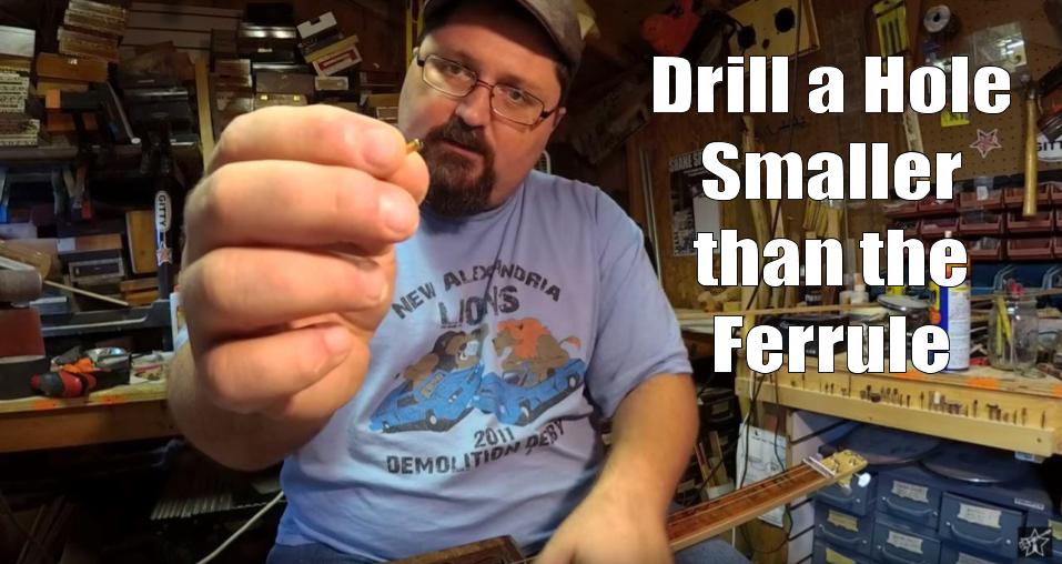 Shane Speal talks about drilling a hole for a string ferrule