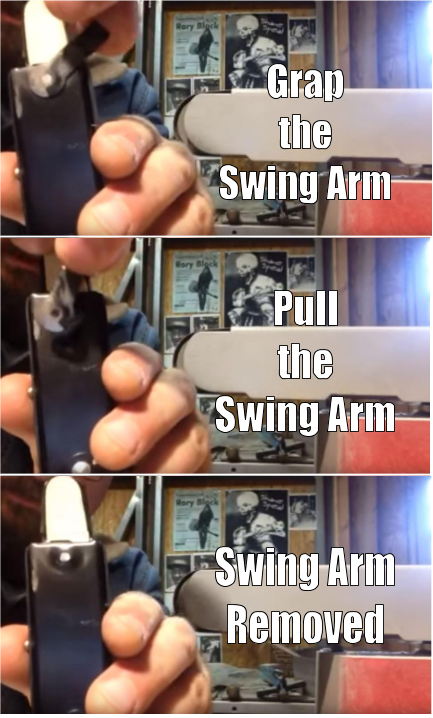 Grab and pull swing arm