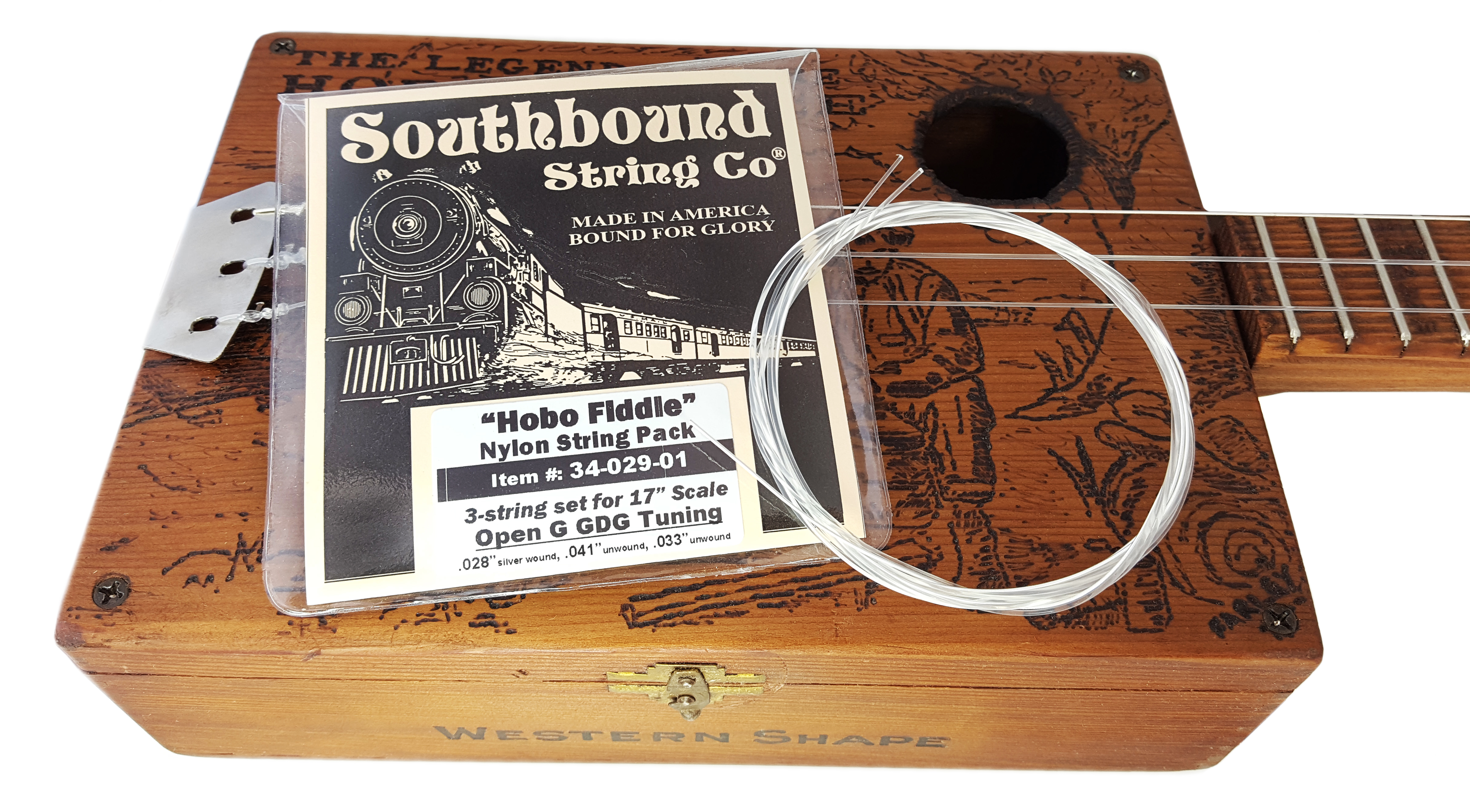 Hobo Fiddle Strings - 3-string Nylon Set for Open G "GDG"