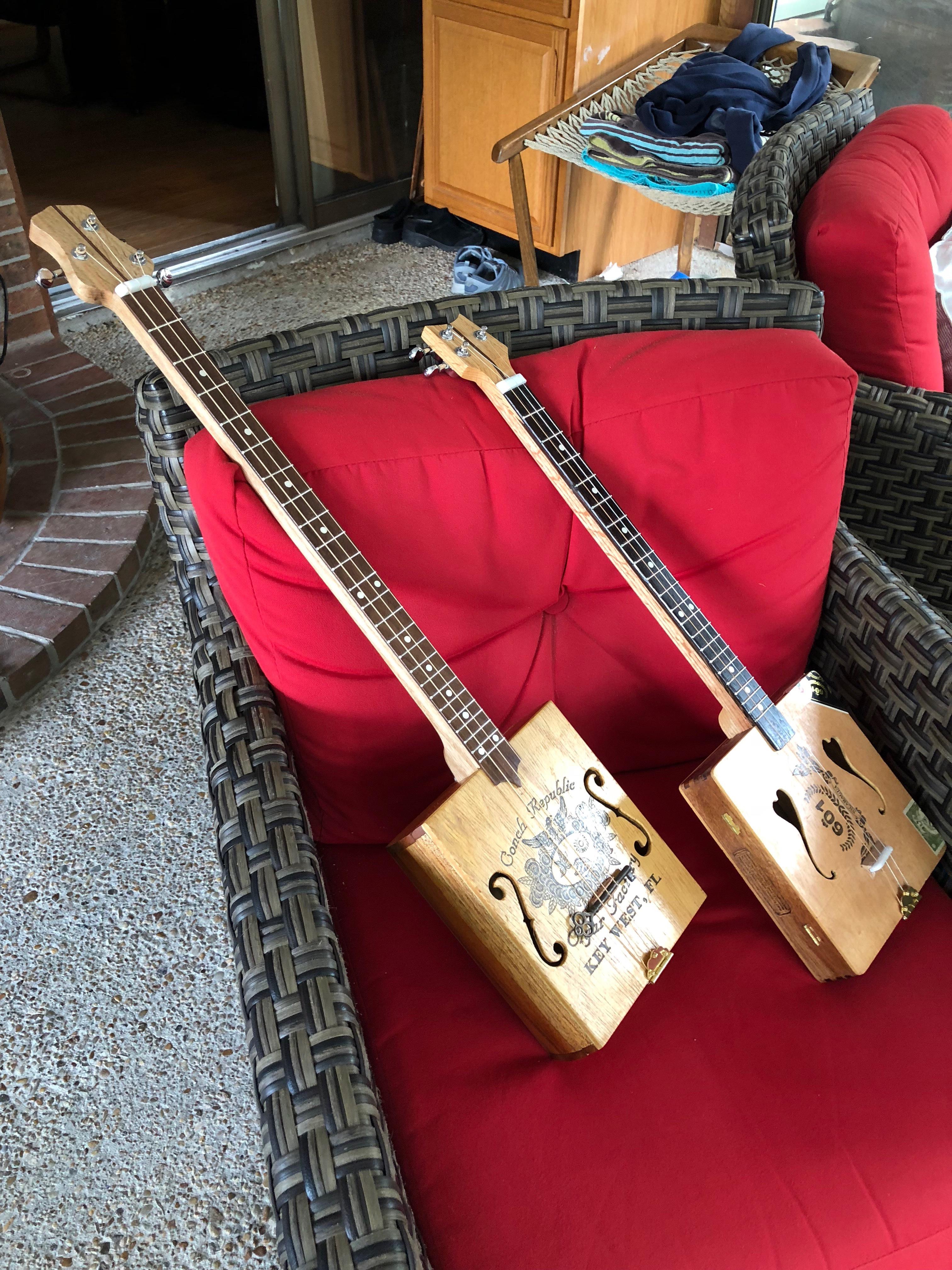 3-string cigar box guitars by Joe S.