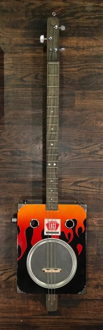 Custom Tin Pan Alley kit guitar by Kale F. of Poorness Studios