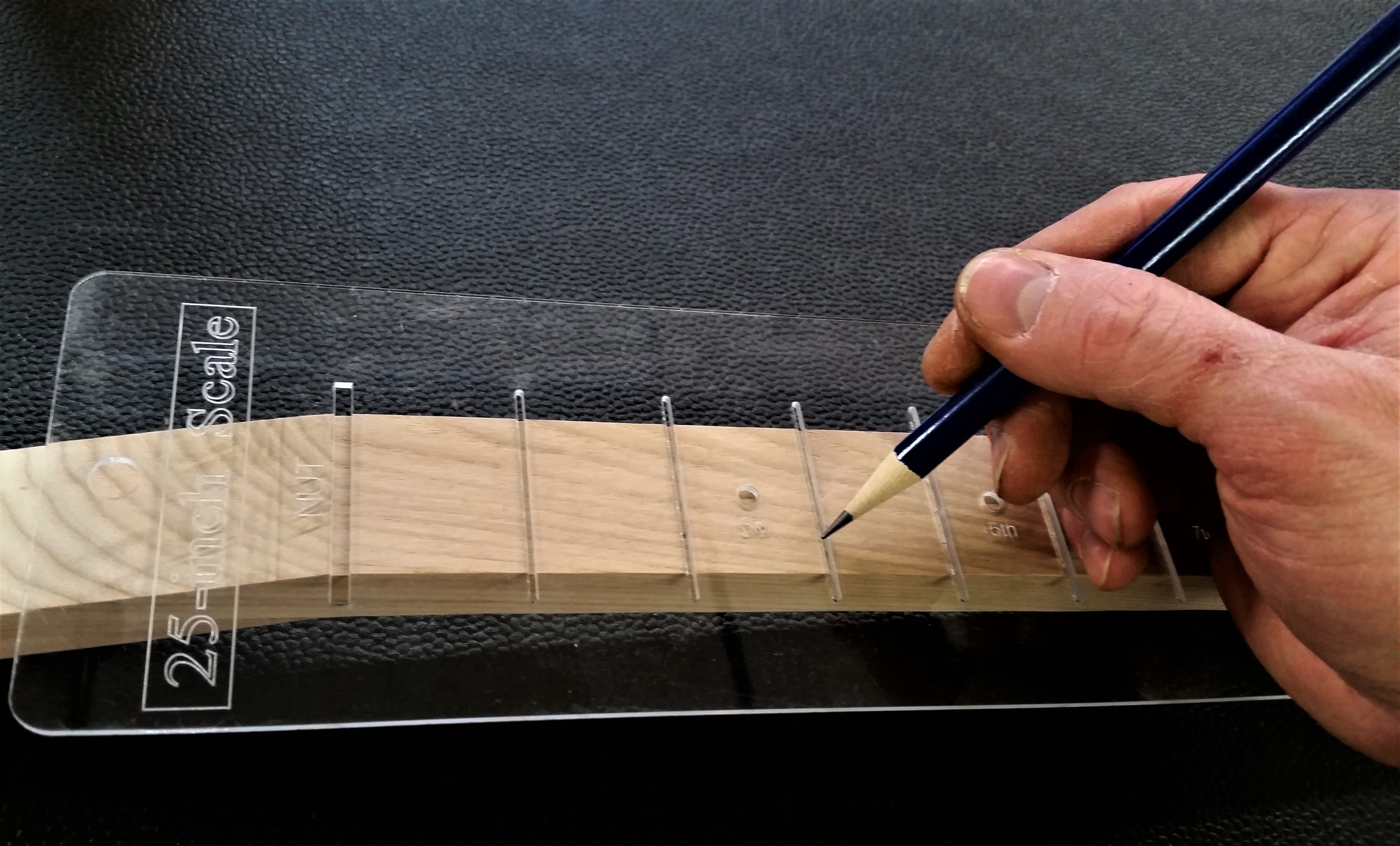 Laser-cut Fret Scale Marking Templates