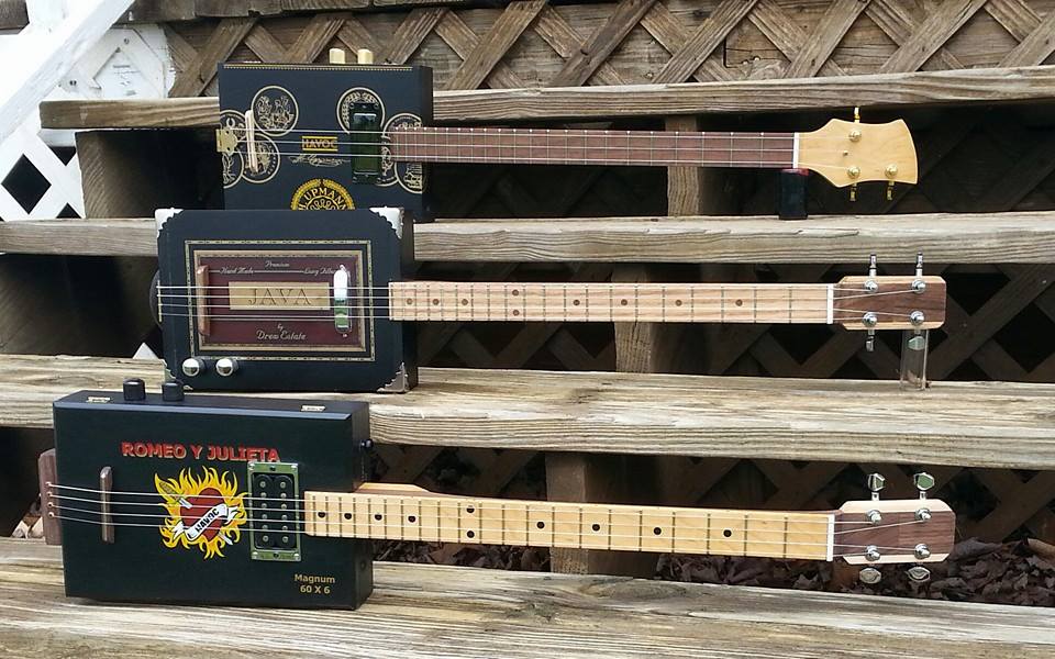 Some builds from Mt. Pilot Cigar Box Guitars 