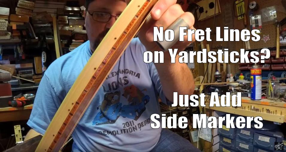 Shane Speal suggests adding side markers to cigar box guitar necks