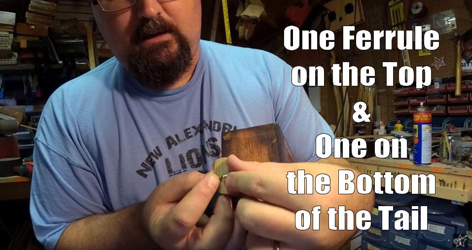 Shane Speal demonstrates how ferrules can be installed in a cigar box guitar neck