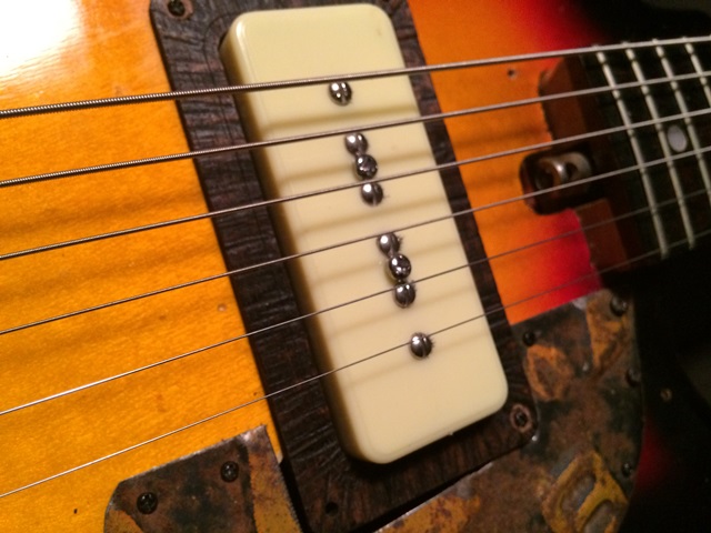 C. B. Gitty P-90-style Soapbar pickup and cover ring