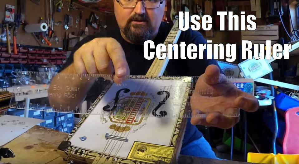 Shane Speal uses a C. B. Gitty centering ruler